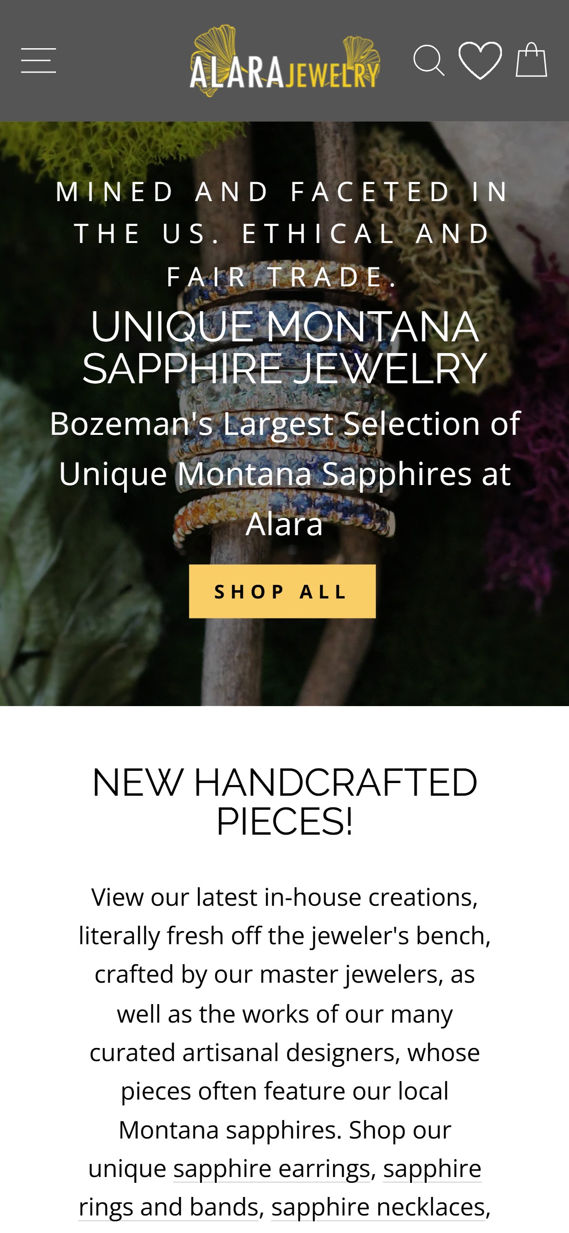 Alara Jewelry — Mobile
